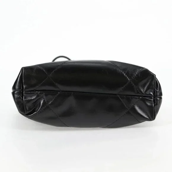 CHANEL Chanel 22 Small Matelasse Chain Bag Lamb Skin 2way Black CC Auth BA1051SM - Picture 6 of 15